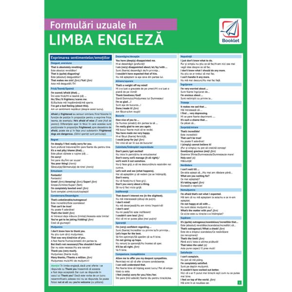 Formulări uzuale în limba engleză