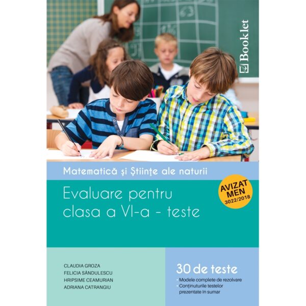 gm127.jpg Matematică și științe ale naturii - evaluare pentru clasa a VI-a - Ed. 2018