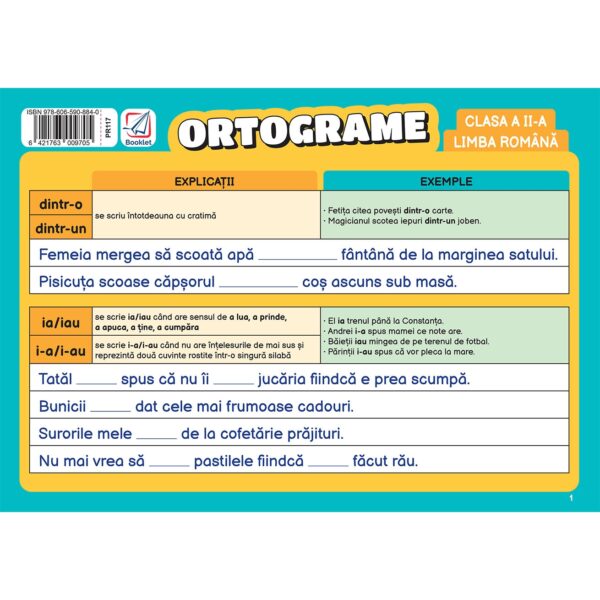 pr117.jpg Pliant Ortograme - clasa a II-a